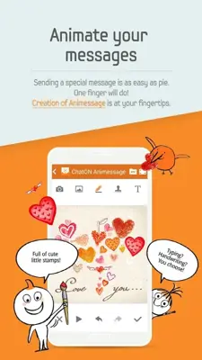 ChatON Animessage android App screenshot 4